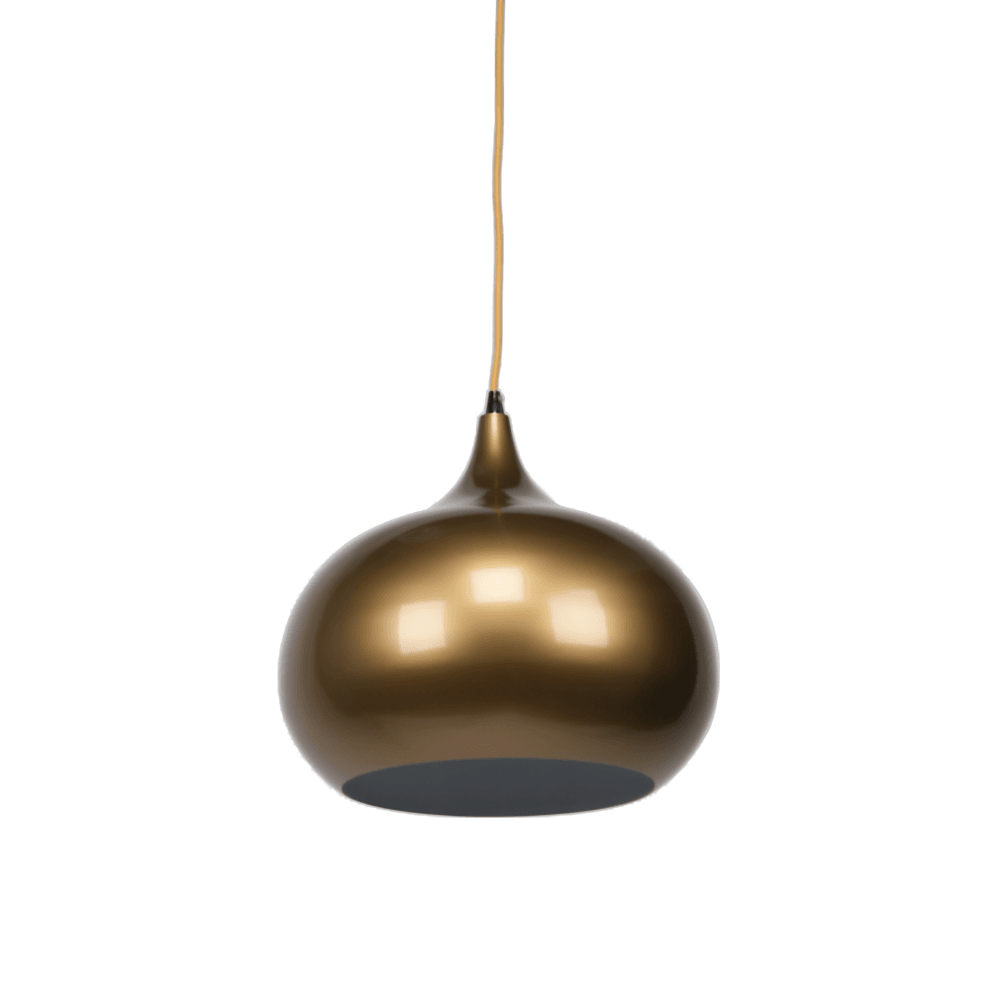 Kirby Inverted Bowl Metal Cord Drop Pendant Light Lamp - Pearl Gold Fast shipping On sale