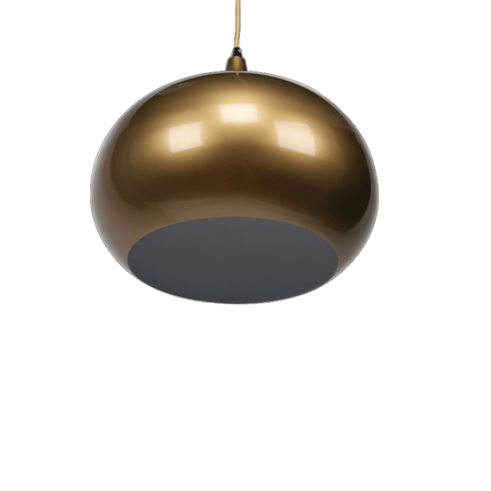 Kirby Inverted Bowl Metal Cord Drop Pendant Light Lamp - Pearl Gold Fast shipping On sale