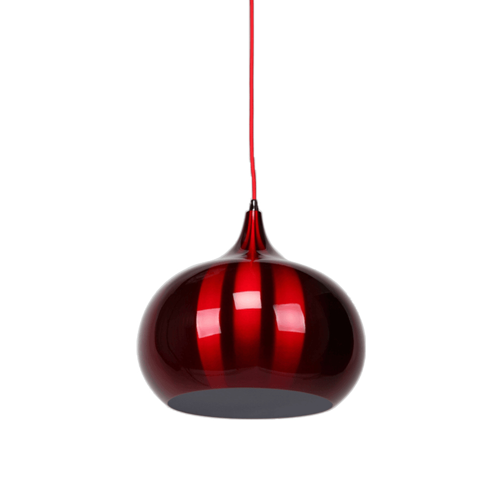 Kirby Inverted Bowl Metal Cord Drop Pendant Light Lamp - Wine Red Fast shipping On sale