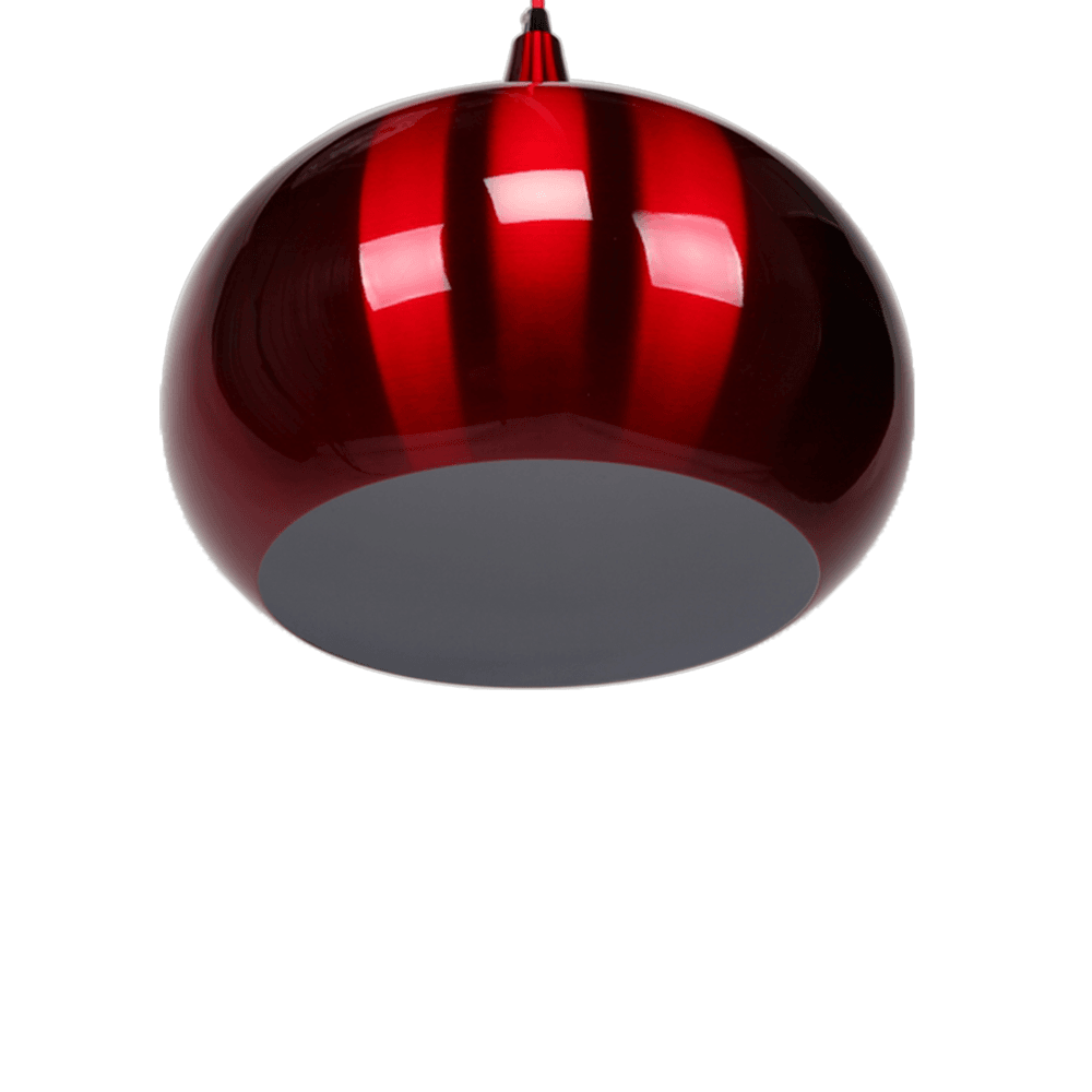 Kirby Inverted Bowl Metal Cord Drop Pendant Light Lamp - Wine Red Fast shipping On sale