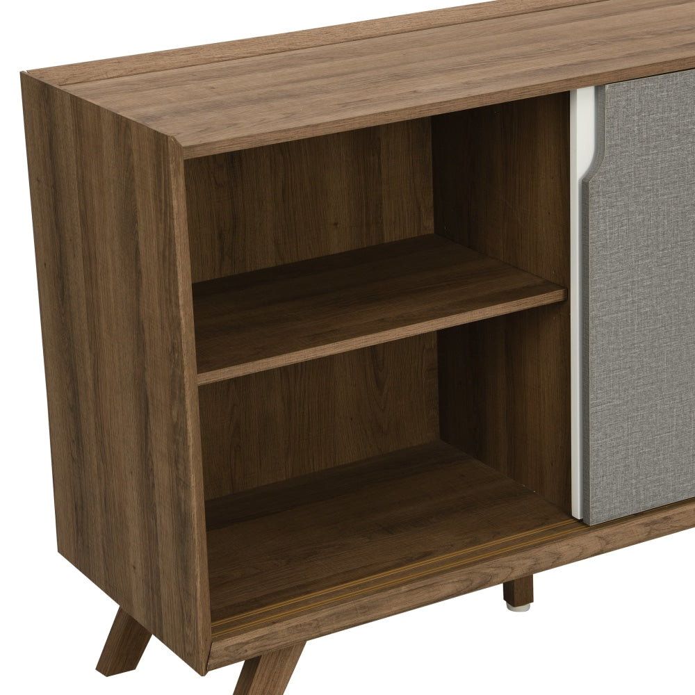 Kruz Buffet Unit Sideboard Storage Cabinet W/ 2-Doors 3-Drawers - Walnut & Fast shipping On sale