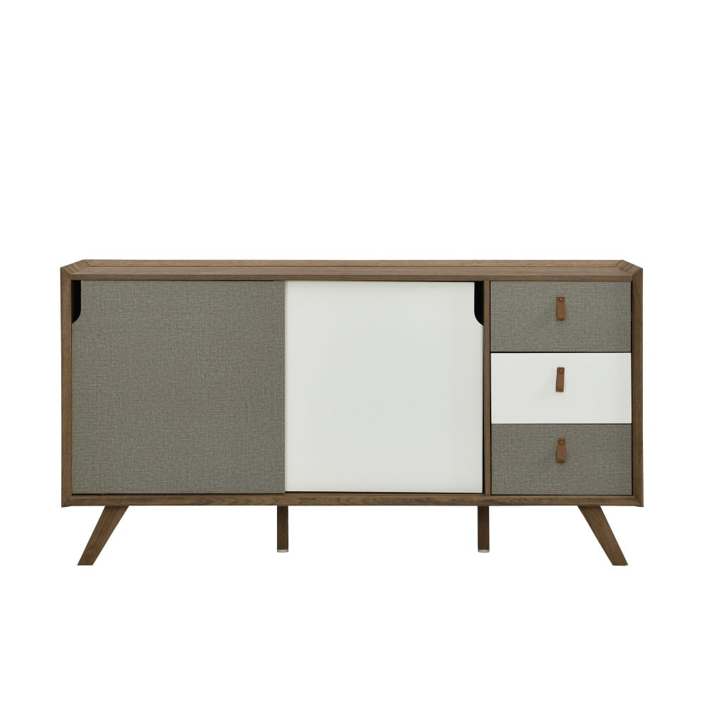 Kruz Buffet Unit Sideboard Storage Cabinet W/ 2-Doors 3-Drawers - Walnut & Fast shipping On sale