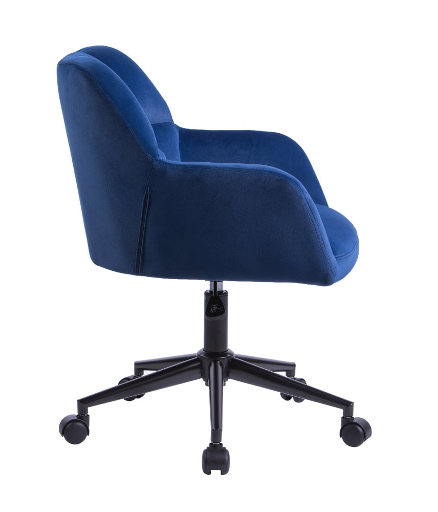 Kudos Premium Velvet Fabric Executive Office Work Task Desk Computer Chair - Blue Fast shipping On sale