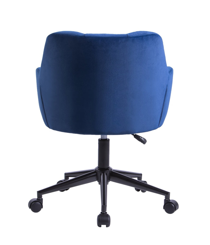 Kudos Premium Velvet Fabric Executive Office Work Task Desk Computer Chair - Blue Fast shipping On sale