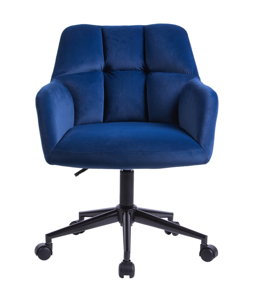 Kudos Premium Velvet Fabric Executive Office Work Task Desk Computer Chair - Blue Fast shipping On sale