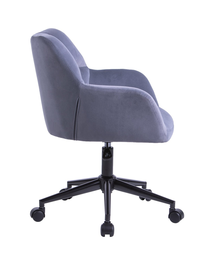 Kudos Premium Velvet Fabric Executive Office Work Task Desk Computer Chair - Grey Fast shipping On sale