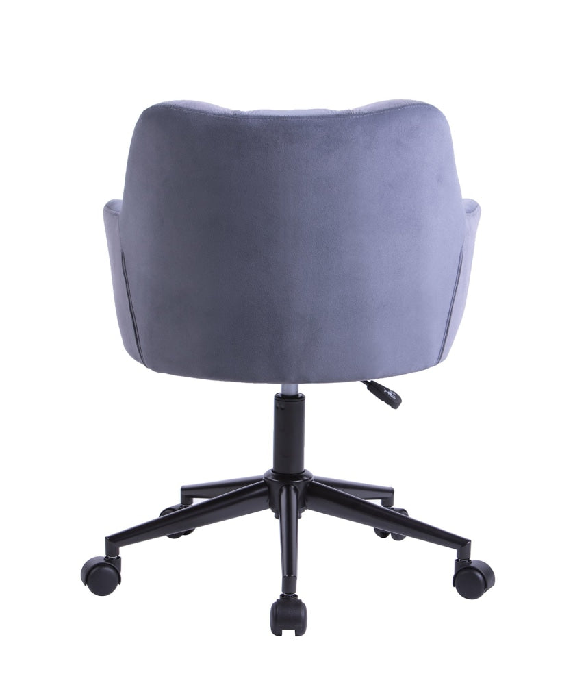 Kudos Premium Velvet Fabric Executive Office Work Task Desk Computer Chair - Grey Fast shipping On sale