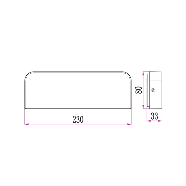 KUK Wall Light Surface Mounted 10W Rectangular Dark Grey 3000K IP54 670LM Lamp Fast shipping On sale