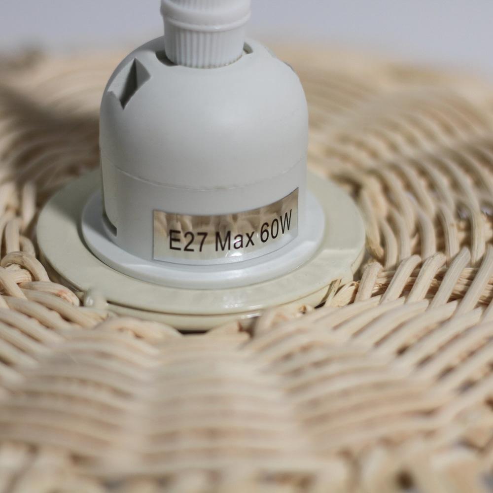 Lacono Rattan Modern Elegant Pendant Lamp Ceiling Light Small - Natural Fast shipping On sale