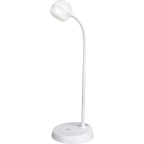 Larry LED Touch Two Way Power Table Desk Lamp - White Fast shipping On sale