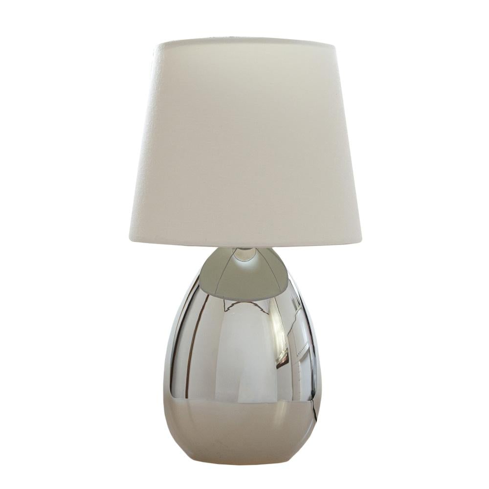 Larson Touch Table Desk Lamp Chrome Metal Base - White Fast shipping On sale