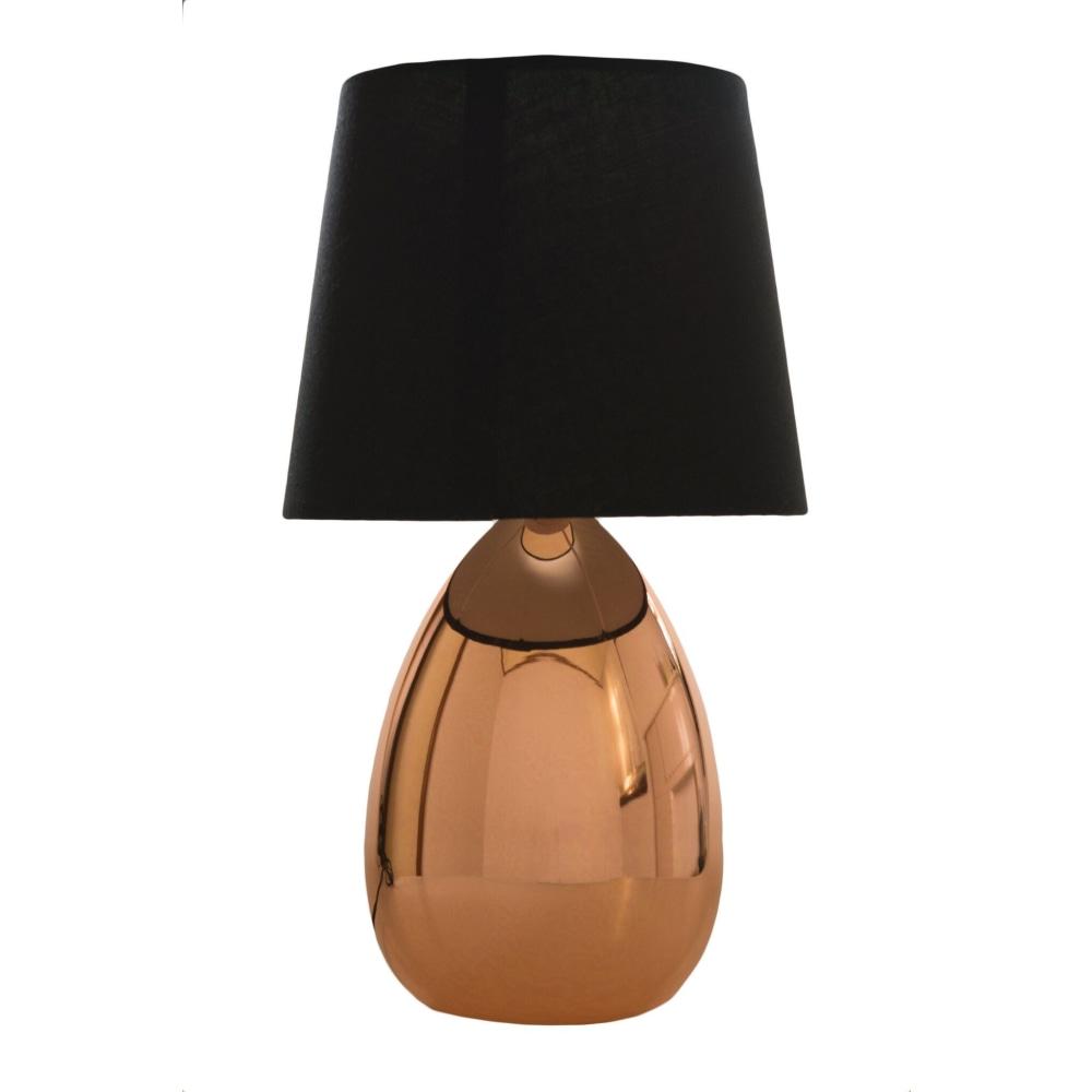 Larson Touch Table Desk Lamp Copper Metal Base - Black Fast shipping On sale