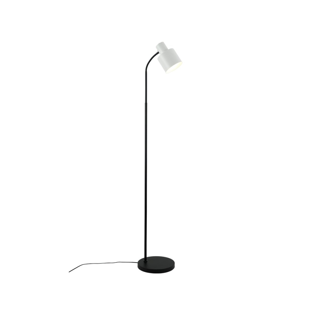 Laura Modern Elegant Free Standing Reading Light Floor Lamp - Black & White Fast shipping On sale