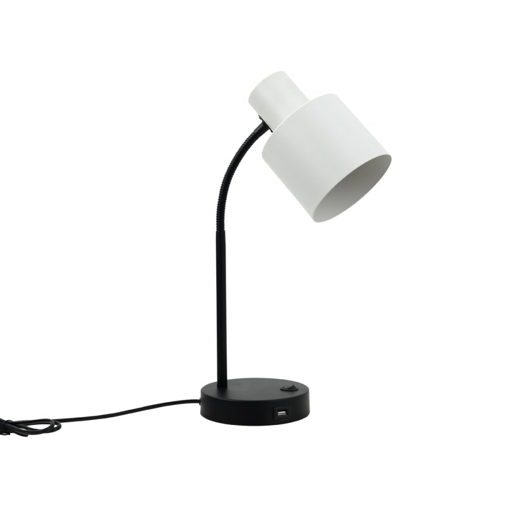 Laura Modern Elegant Table Lamp Desk Light - Black & White Fast shipping On sale