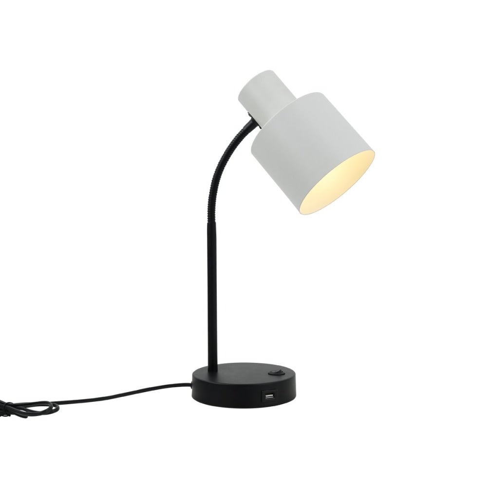 Laura Modern Elegant Table Lamp Desk Light - Black & White Fast shipping On sale