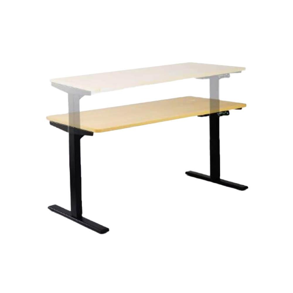Lavery Electric Height Adjustable Office Desk - 150cm - Beech Fast shipping On sale