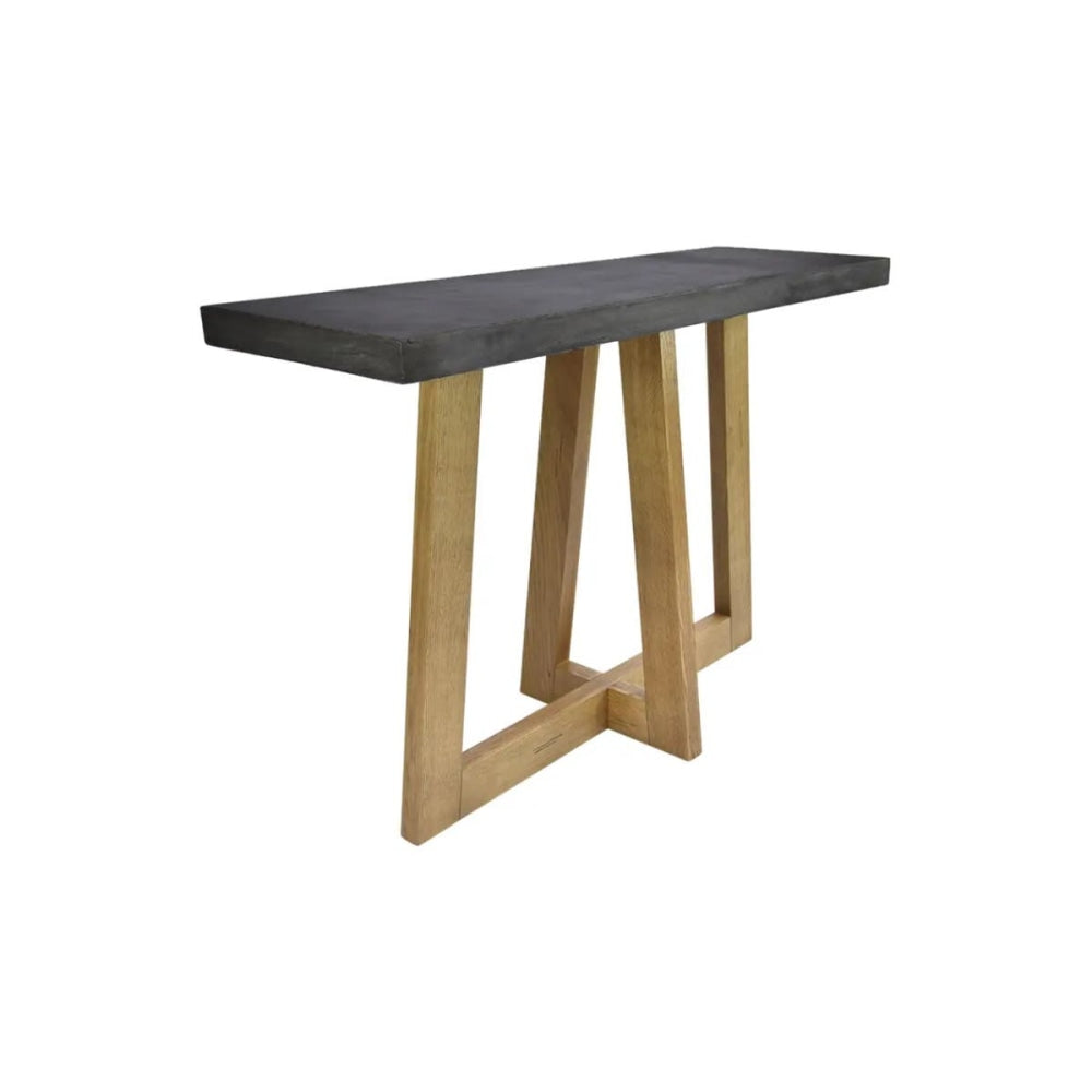 Lawson Concrete Top Hallway Console Hall Table Wooden Legs Fast shipping On sale