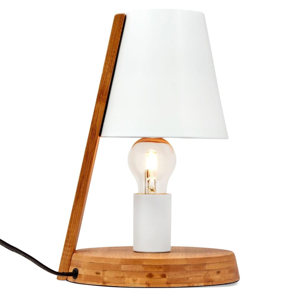 Leela Classic Table Lamp - Natural / White Floor Fast shipping On sale