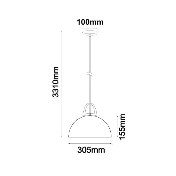 LEGNA Pendant Lamp Light Interior ES Natural Oak Dome OD305mm Fast shipping On sale