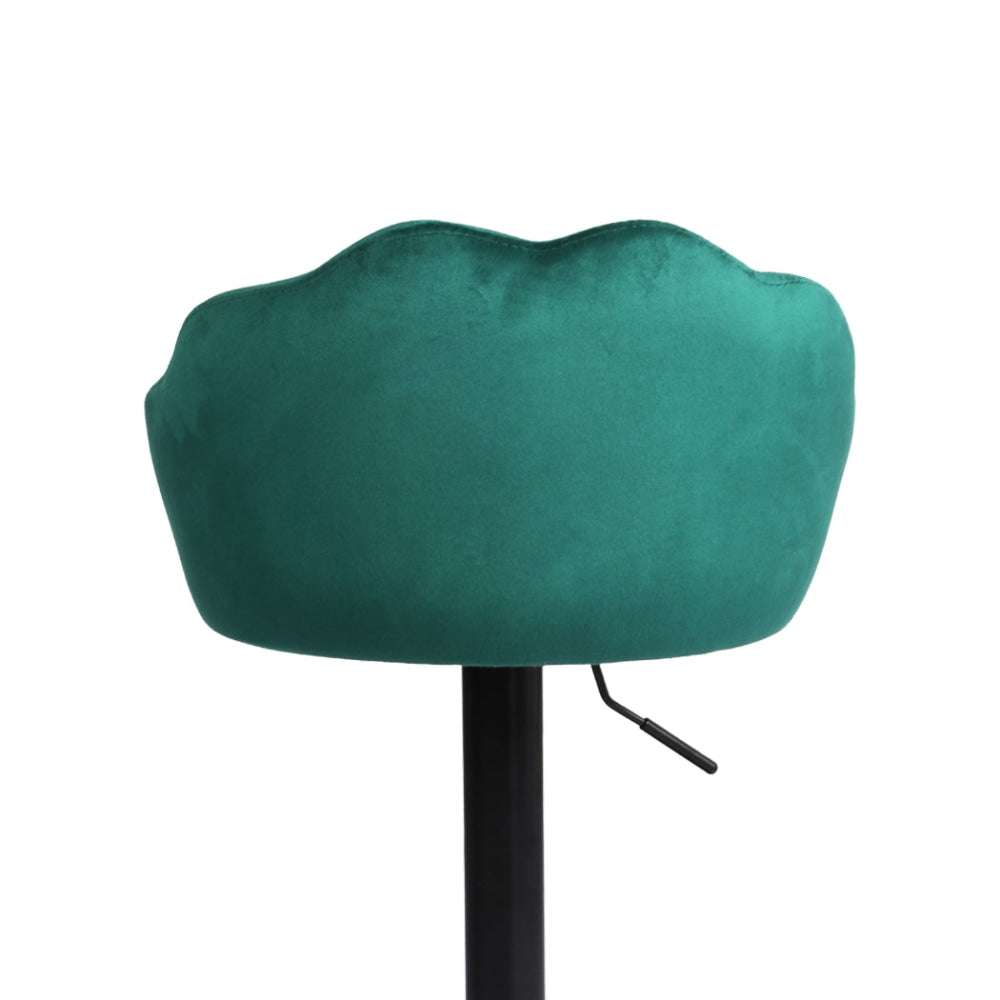 Levede 2x Bar Stools Kitchen Gas Lift Stool Chair Swivel Barstools Velvet Green Fast shipping On sale