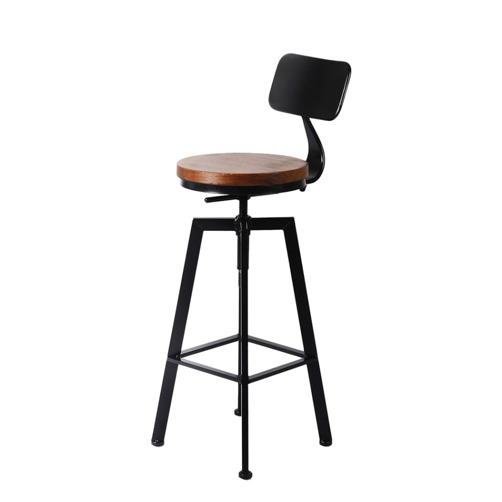 Levede 2x Industrial Bar Stools Chairs Kitchen Stool Wooden Barstools Swivel Fast shipping On sale