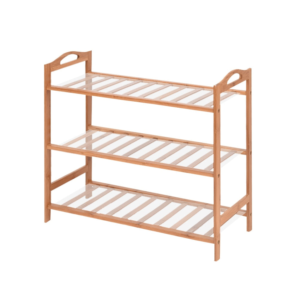 Levede 3 Tiers Bamboo Shoe Rack Storage Organizer Wooden Shelf Stand Shelves Cabinet Fast shipping On sale