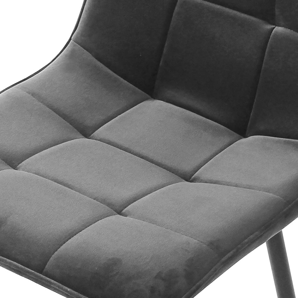 Levede 4x Dining Chairs Kitchen Table Chair Lounge Room Retro Padded Seat Velvet Fast shipping On sale