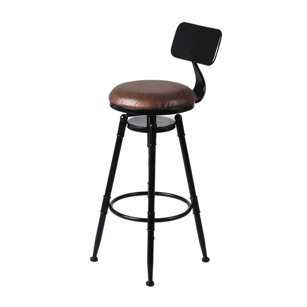 Levede 4x Industrial Bar Stools Kitchen Stool PU Leather Barstools Chairs Fast shipping On sale