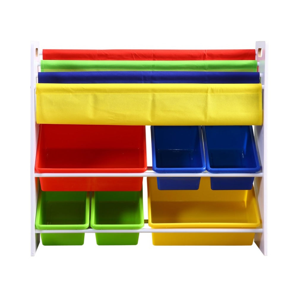 Levede 6 Bins Kids Toy Box Bookshelf Organiser Display Shelf Storage Rack Drawer Furniture Fast shipping On sale