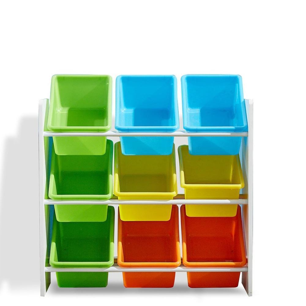 Levede 9 Bins Kids Toy Box Bookshelf Organiser Display Shelf Storage Rack Drawer Furniture Fast shipping On sale