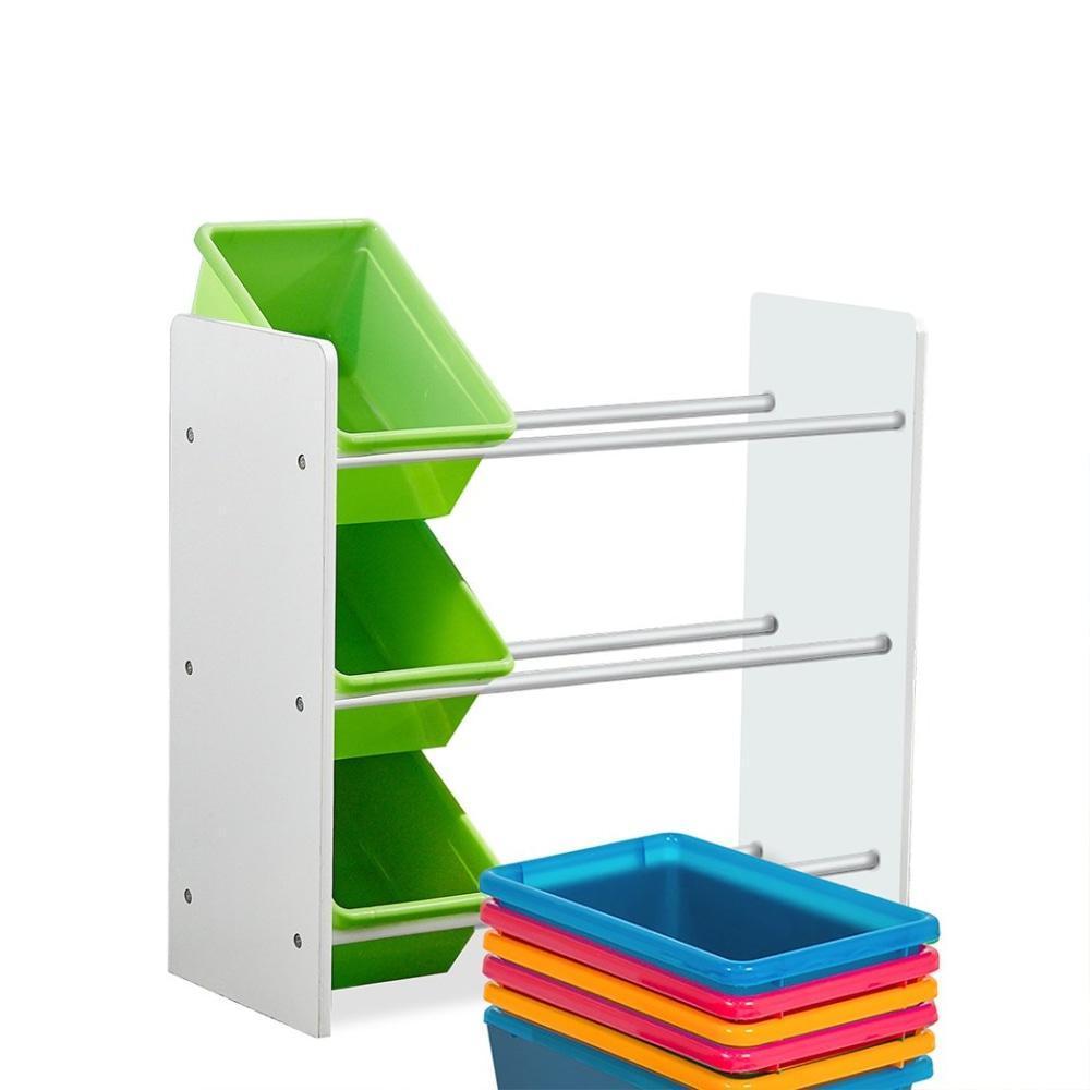 Levede 9 Bins Kids Toy Box Bookshelf Organiser Display Shelf Storage Rack Drawer Furniture Fast shipping On sale