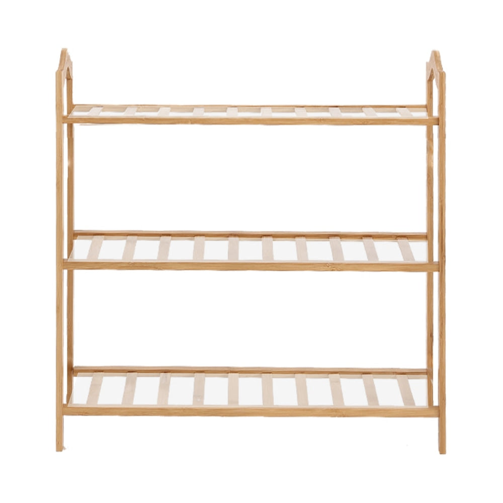 Levede Bamboo Shoe Rack Storage Wooden Organizer Shelf Stand 3 Tiers Layers 70cm Cabinet Fast shipping On sale