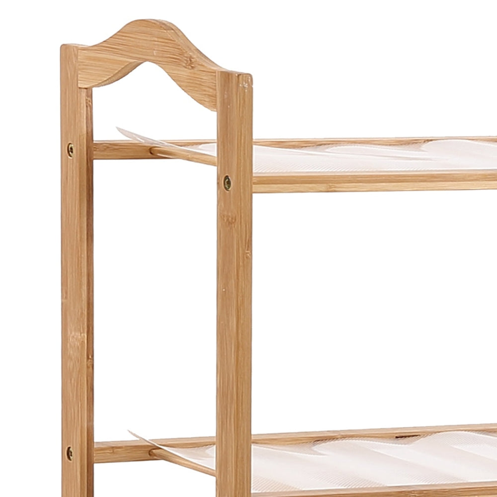 Levede Bamboo Shoe Rack Storage Wooden Organizer Shelf Stand 5 Tiers Layers 70cm Cabinet Fast shipping On sale