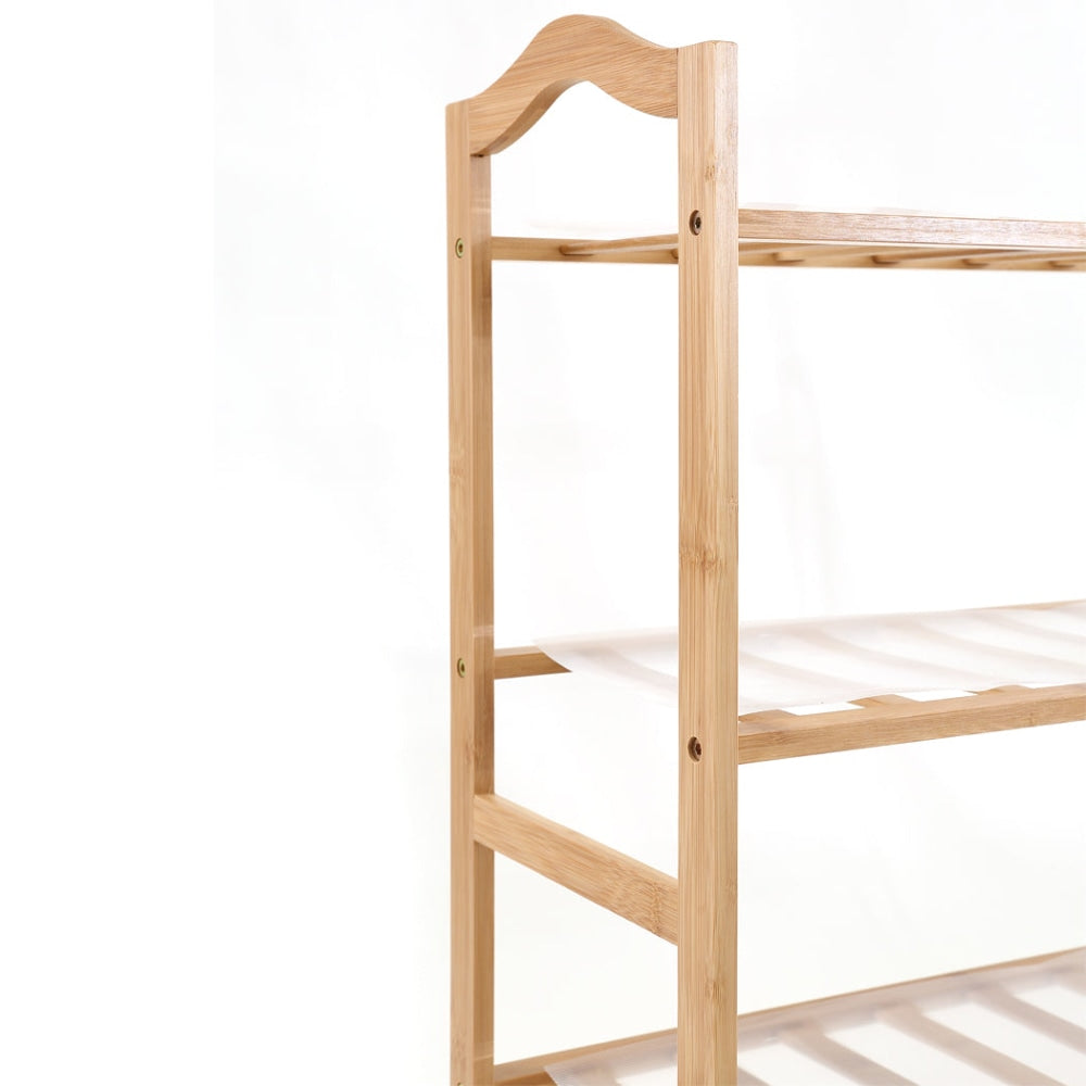 Levede Bamboo Shoe Rack Storage Wooden Organizer Shelf Stand 5 Tiers Layers 80cm Cabinet Fast shipping On sale