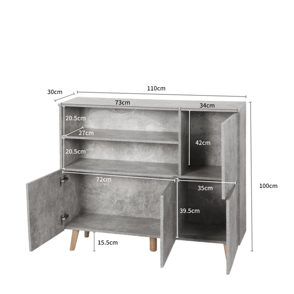 Levede Buffet Sideboard Storage Cabinet Cupboard Doors Furniture Kitchen Hallway & Unit Fast shipping On sale