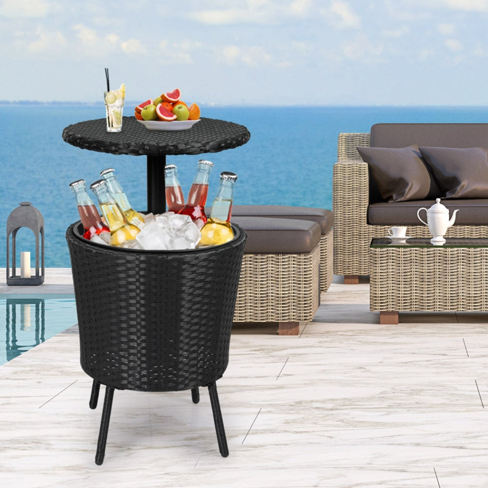 Levede Cooler Ice Bucket Table Bar Outdoor Rattan Furniture Patio Pool Storage Fast shipping On sale