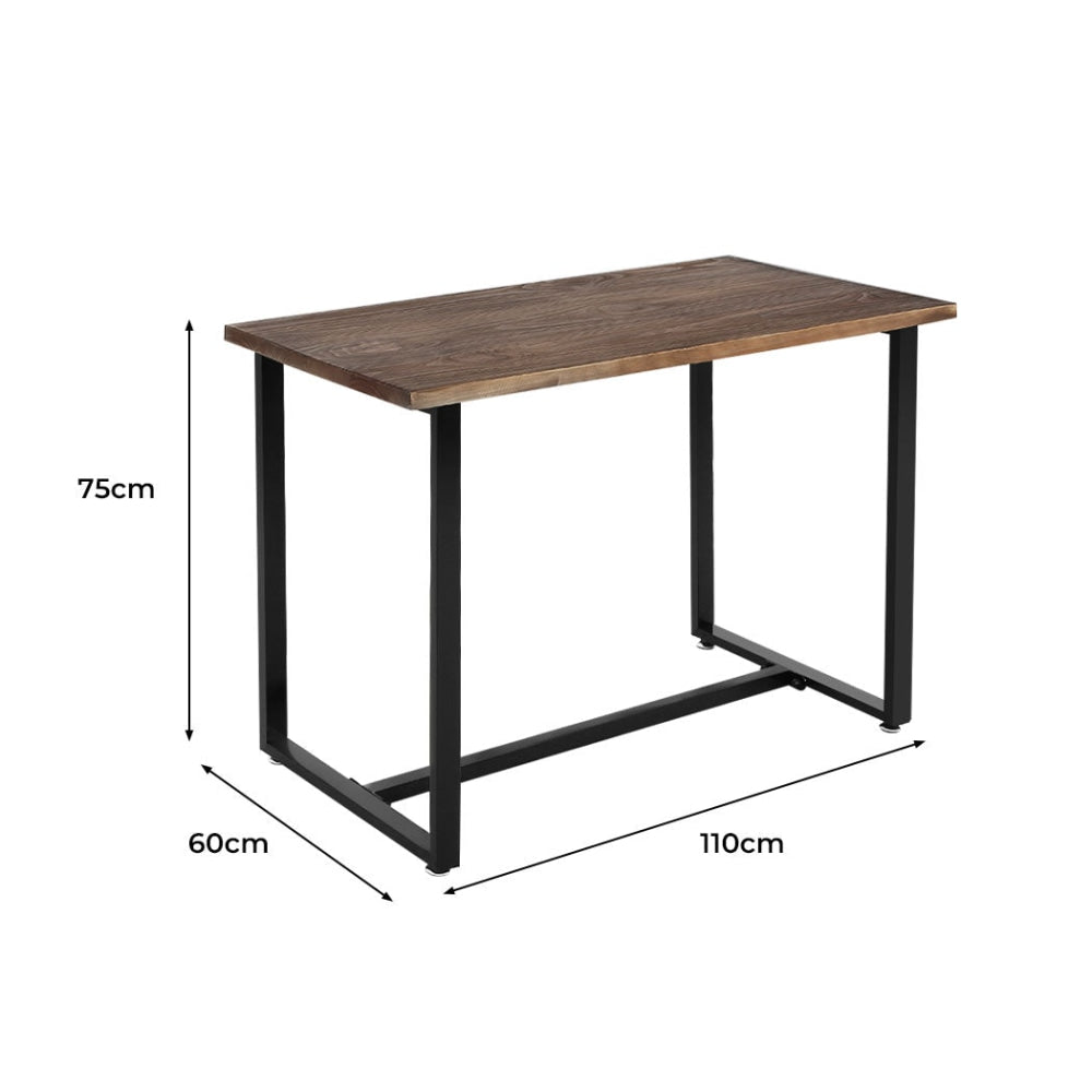 Levede Dining Table Industrial Wooden Metal Kitchen Tables Cafe Restaurant 110cm Fast shipping On sale