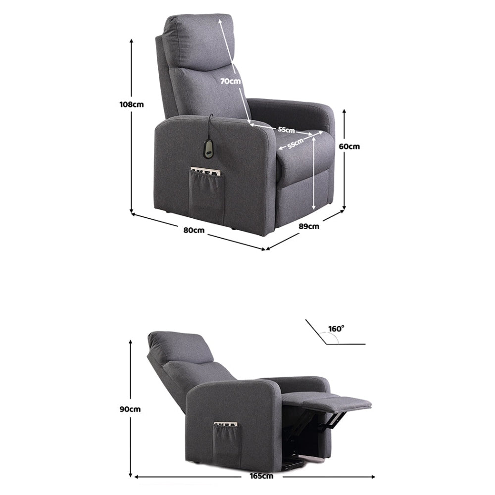 Levede Electric Massage Chair Heating Recliner Chairs Armchair Lift Lounge Sofa Massager Fast shipping On sale