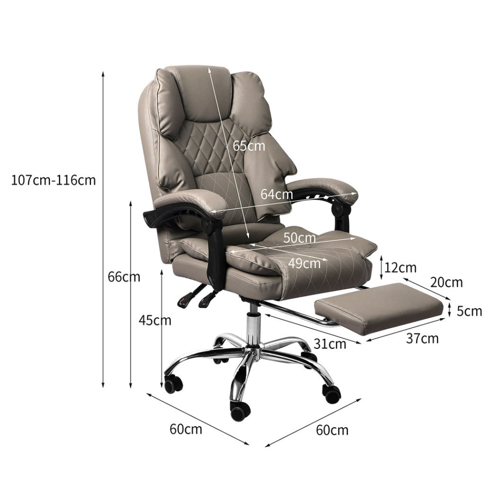 Levede Gaming Chair Office Computer Seat Racing PU Leather Executive Footrest Fast shipping On sale