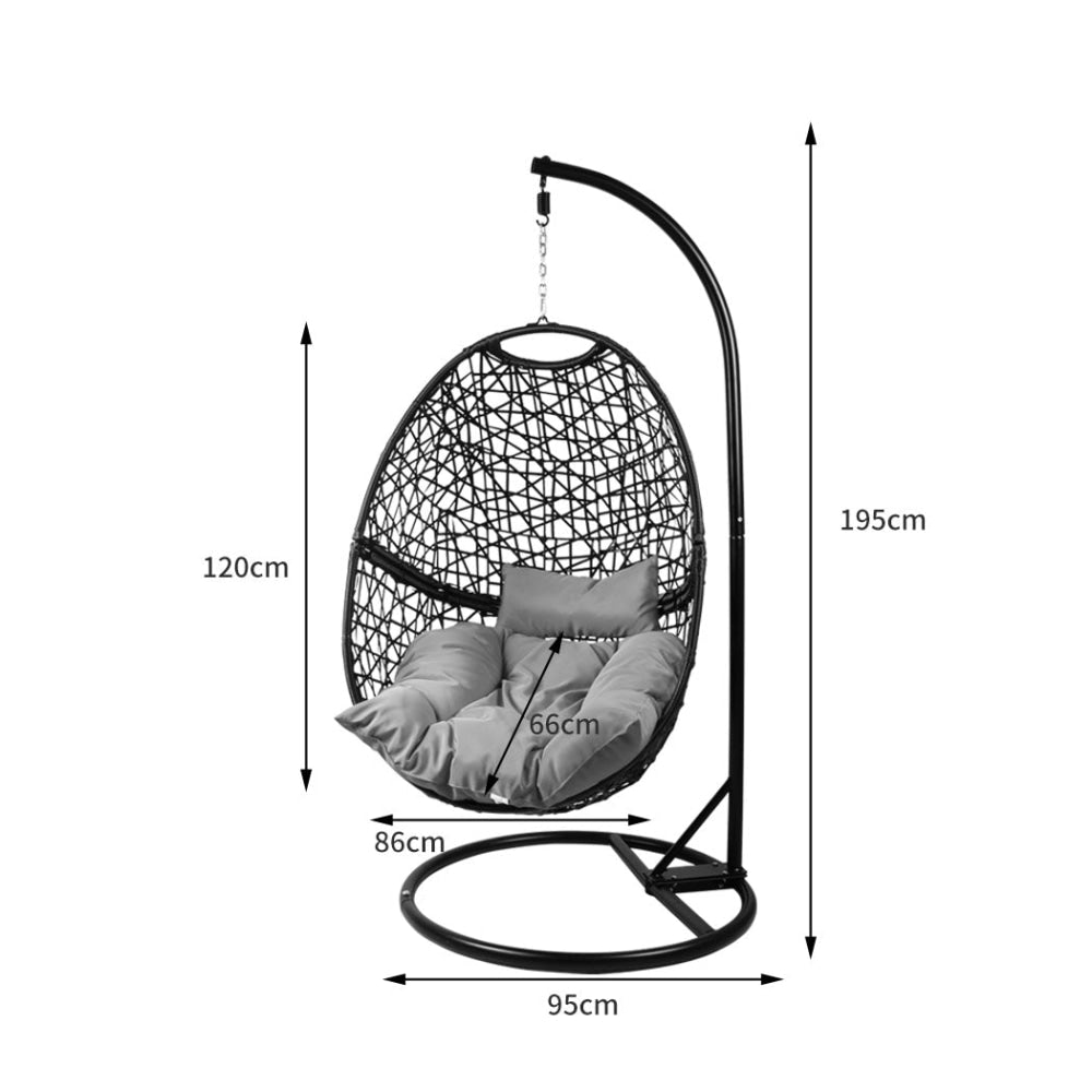 Levede Hanging Swing Egg Chair Outdoor Furniture Hammock Pod Patio Cushion Seat Fast shipping On sale