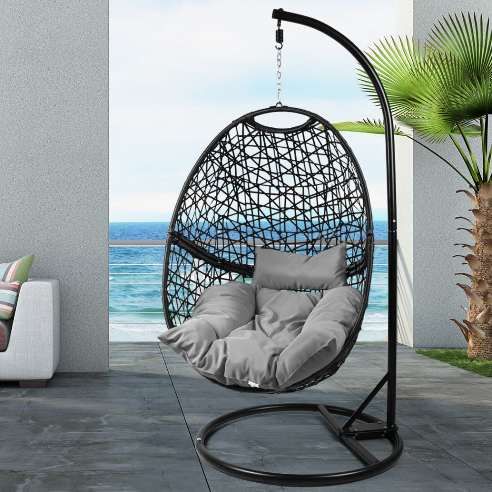 Levede Hanging Swing Egg Chair Outdoor Furniture Hammock Pod Patio Cushion Seat Fast shipping On sale