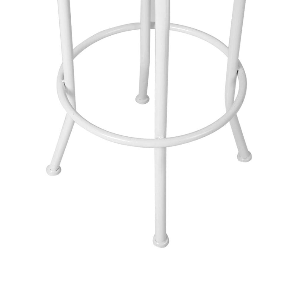 Levede Industrial Bar Stools Kitchen Stool Wooden Barstools Swivel Chair White Fast shipping On sale