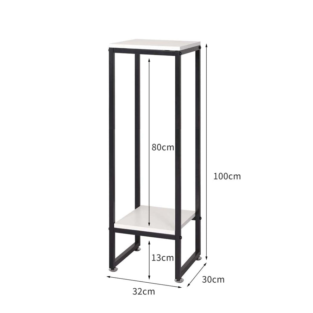 Levede Plant Stand Garden Home Outdoor Indoor Flower Pot Shelf Metal White L Decor Fast shipping On sale