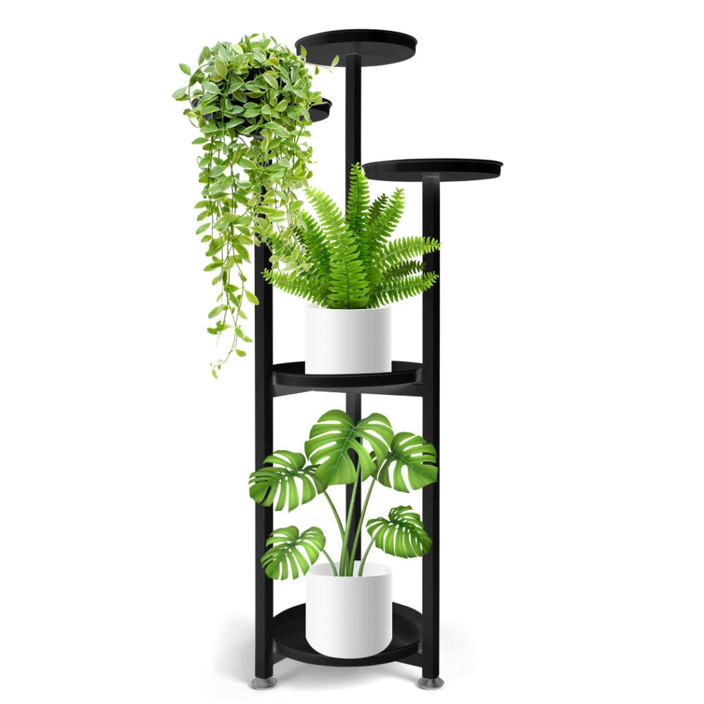 Levede Plant Stand Outdoor Indoor Flower Pots Rack Garden Shelf Black 120CM Decor Fast shipping On sale