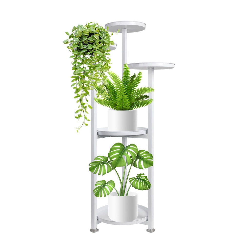 Levede Plant Stand Outdoor Indoor Flower Pots Rack Garden Shelf White 100CM Decor Fast shipping On sale