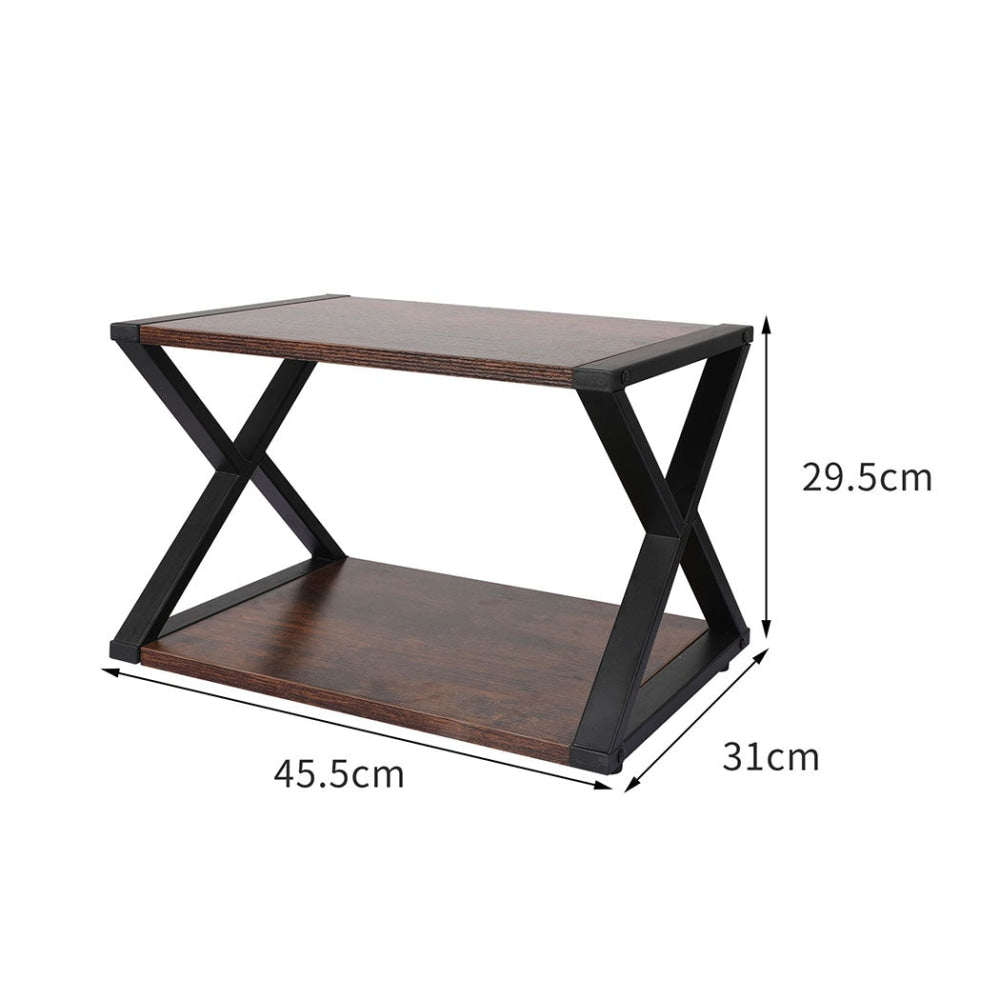 Levede Printer Stand 2 Tiers Wooden Metal Desk Office Organizer Storage Shelf Fast shipping On sale