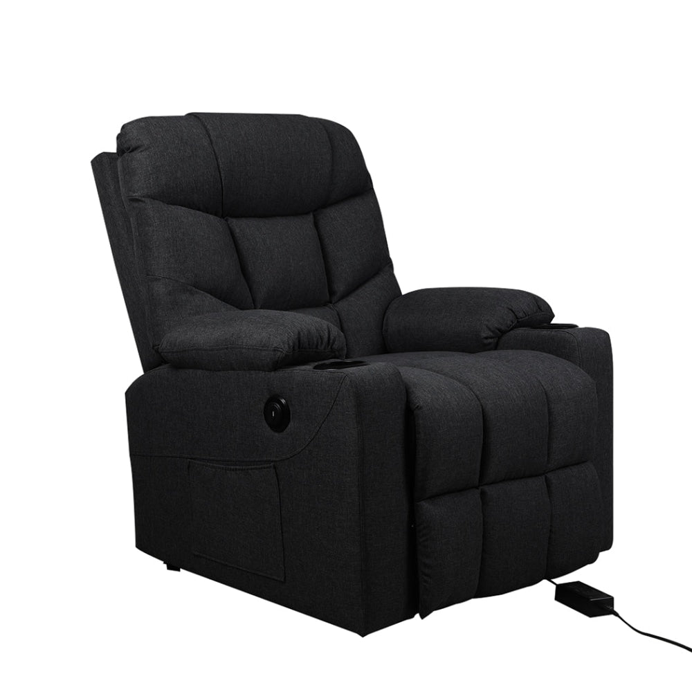 Levede Recliner Chair Electric Lift Armchair Lounge Fabric Sofa USB Charge Fast shipping On sale