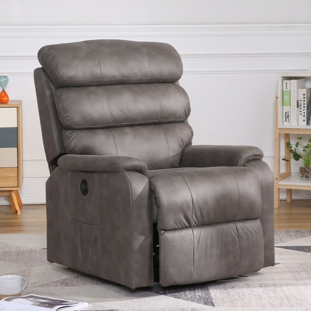 Levede Recliner Chair Electric Lift Armchair Lounge Sofa Grey USB Charge Fast shipping On sale