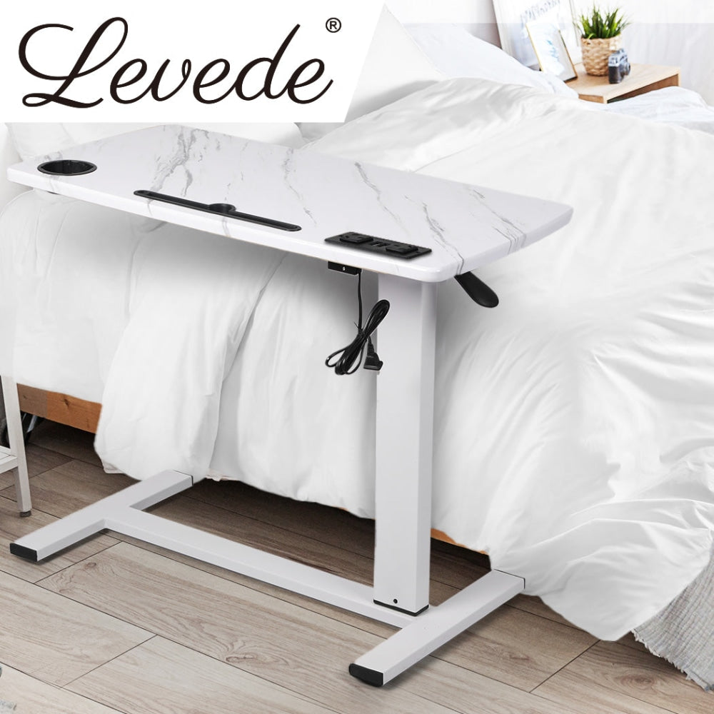 Levede Standing Desk Height Adjustable Sit Stand Office Computer Table Shelf USB Fast shipping On sale