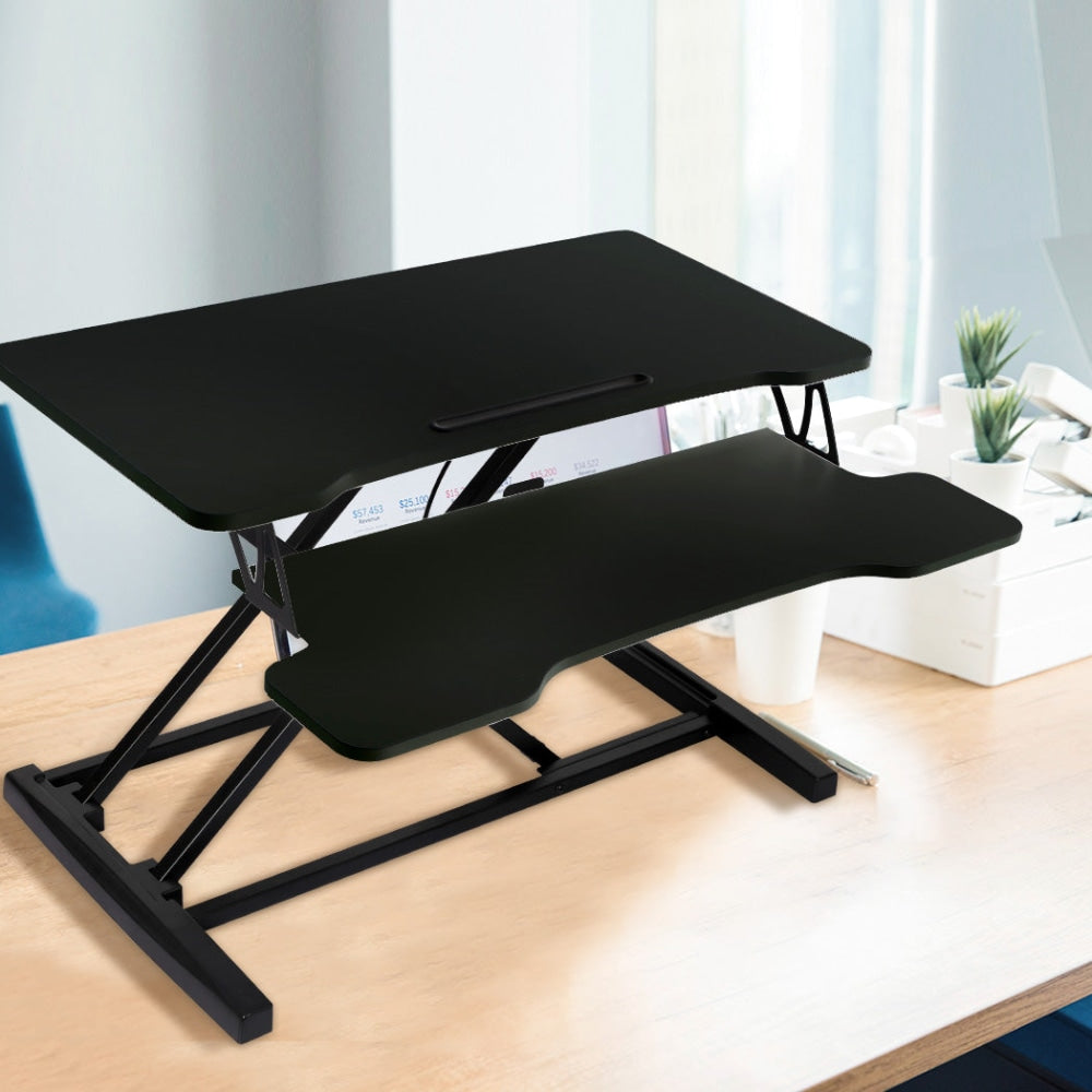 Levede Standing Office Desk Riser Height Adjustable Sit Stand Shelf Computer Fast shipping On sale